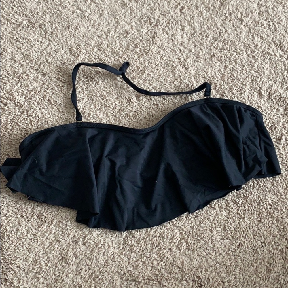 Forever 21 black bandeau large bikini top